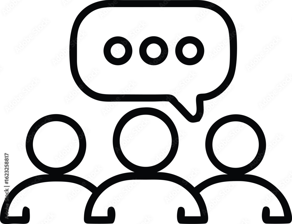 Conversation and Collaboration: Minimalist graphic art showcases the essence of communication. Capturing an abstract representation of speech. Conversation and Collaboration: Minimalist graphic art showcases the essence of communication. Capturing an abstract representation of speech.