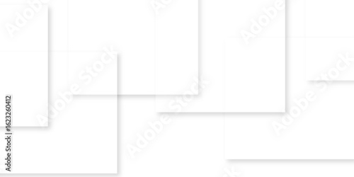 white background with faint geometric lines featuring intersecting patterns. white and grey glossy squares, abstract tech banner design. Graphic design element stripes concept for web, flyer. 