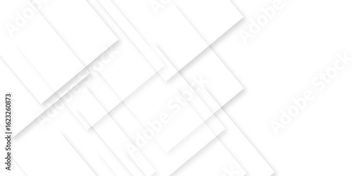 white background with faint geometric lines featuring intersecting patterns. white and grey glossy squares, abstract tech banner design. Graphic design element stripes concept for web, flyer. 