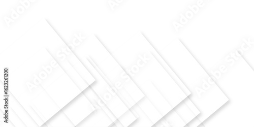 white background with faint geometric lines featuring intersecting patterns. white and grey glossy squares, abstract tech banner design. Graphic design element stripes concept for web, flyer. 