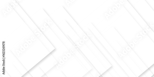 white background with faint geometric lines featuring intersecting patterns. white and grey glossy squares, abstract tech banner design. Graphic design element stripes concept for web, flyer. 