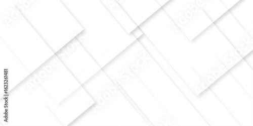 white background with faint geometric lines featuring intersecting patterns. white and grey glossy squares, abstract tech banner design. Graphic design element stripes concept for web, flyer. 