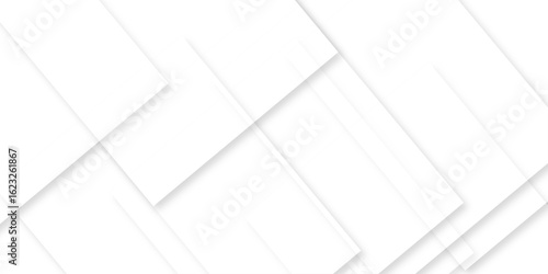 white background with faint geometric lines featuring intersecting patterns. white and grey glossy squares, abstract tech banner design. Graphic design element stripes concept for web, flyer. 