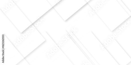 white background with faint geometric lines featuring intersecting patterns. white and grey glossy squares, abstract tech banner design. Graphic design element stripes concept for web, flyer. 