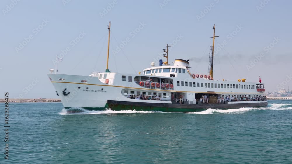 ferry sailing through the Bosphorus Strait in Istanbul ferry sailing through the Bosphorus Strait in Istanbul