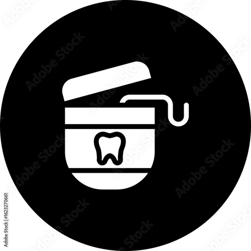 Dental Floss Vector Icon Design