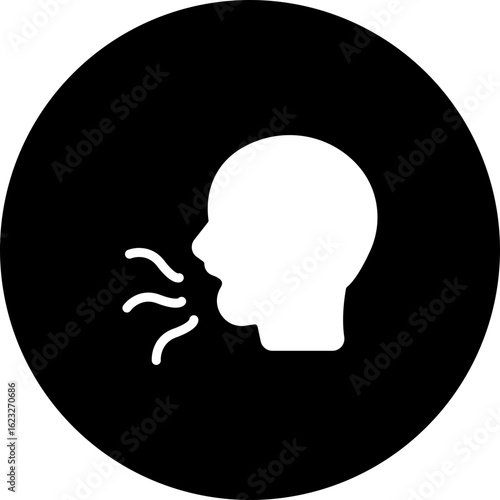 Bad Breath Vector Icon Design