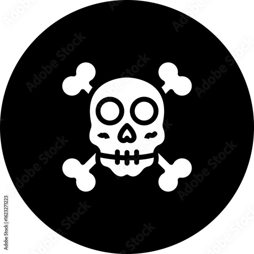 Skeleton Figurines Vector Icon Design