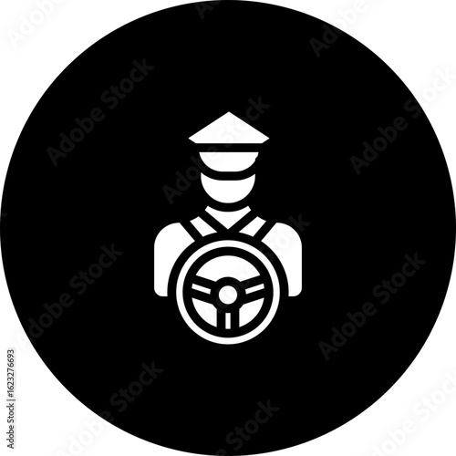 Chauffeur Vector Icon Design