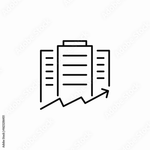 company data analysis icon sign vector