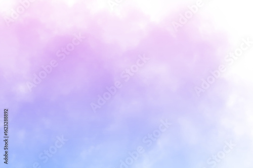 A serene watercolor background with blue and purple tones evokes a calming and dreamy atmosphere isolated on transparent background