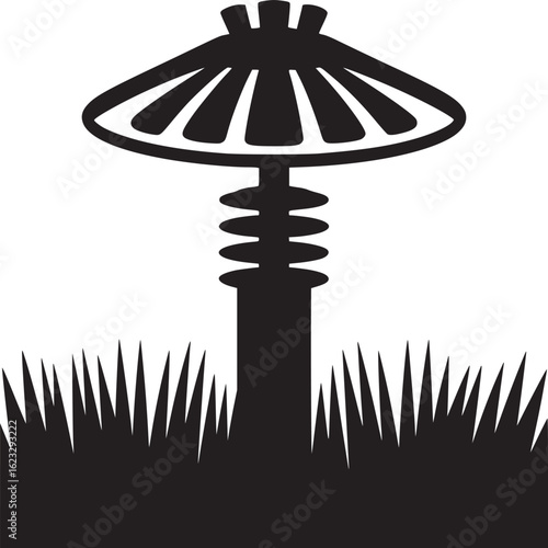 Mushroom Shaped Solar Panel Icon