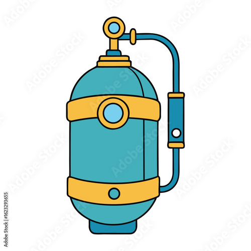 A scuba diving tank is a high-pressure cylinder filled with compressed air or gas mix, enabling divers to breathe underwater and explore marine life safely and freely.
