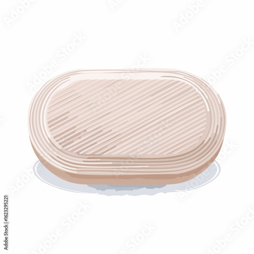 Soap dish with ridged surface
