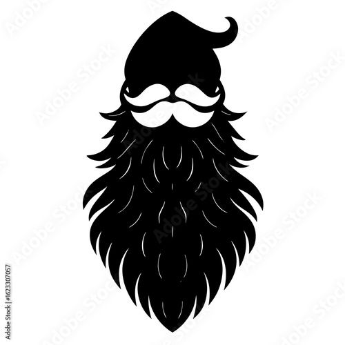 vector illustration of a mustache