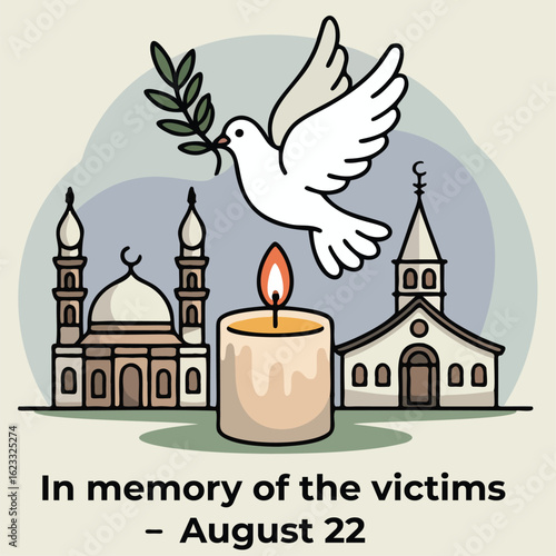 Commemoration design for victims of religious violence – August 22 observance