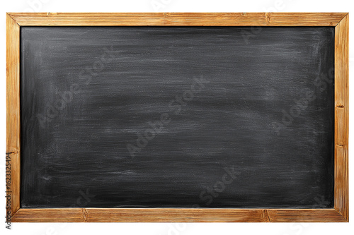 blackboard with chalk isolated on transparent background
