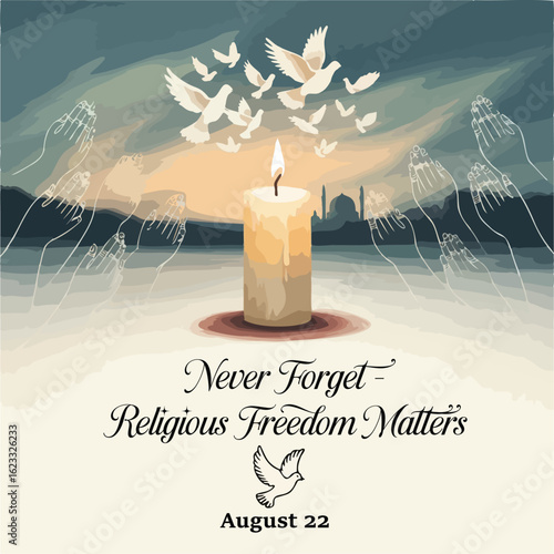 Commemoration design for victims of religious violence – August 22 observance
