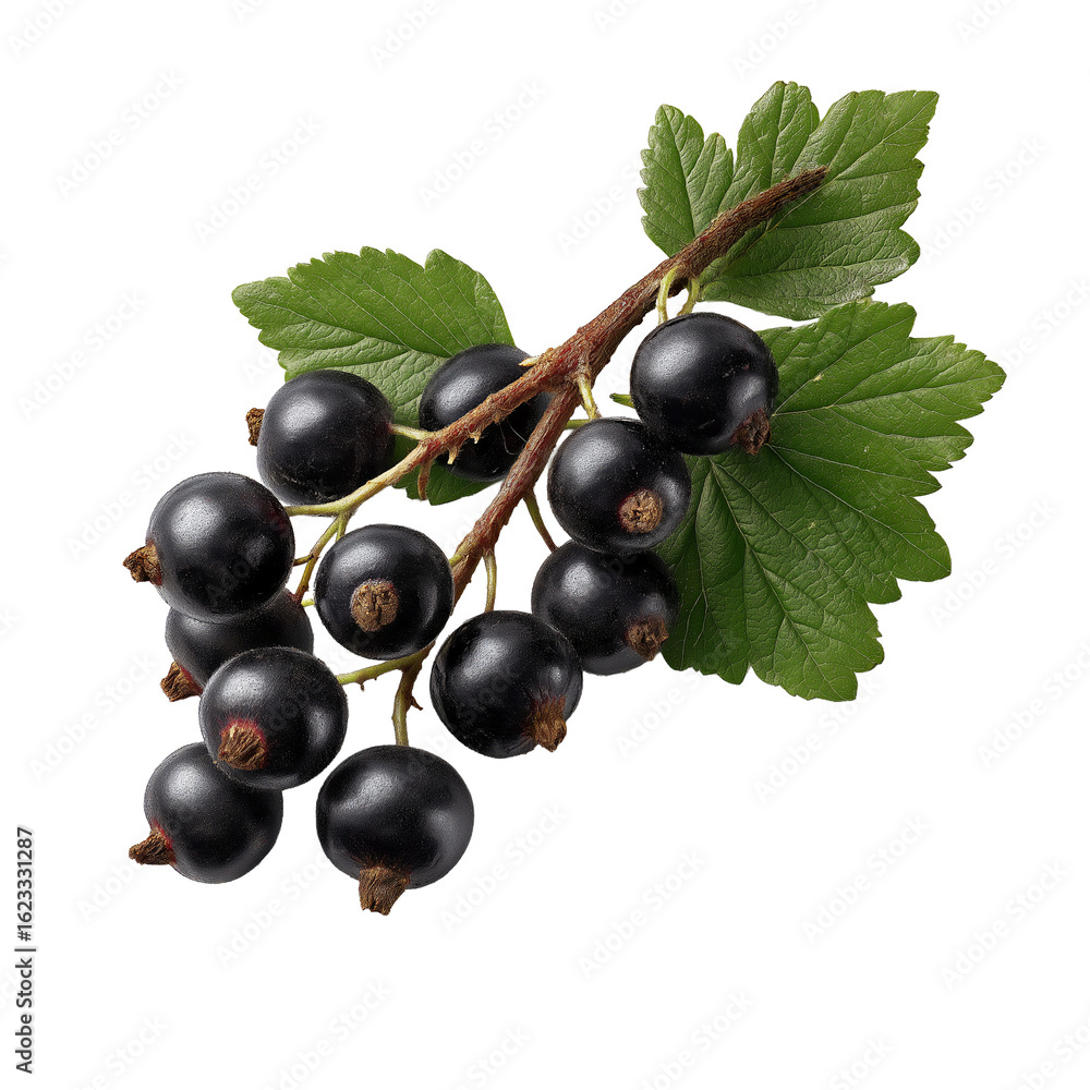 black currant isolated on white or transparent background black currant isolated on white or transparent background