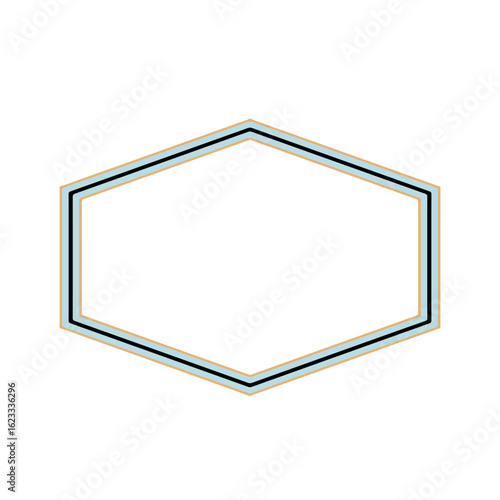 blank blue frame