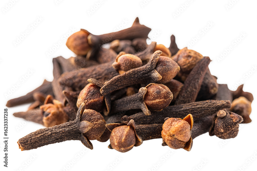 Fototapeta premium Dried Whole Cloves Spice Isolated on White