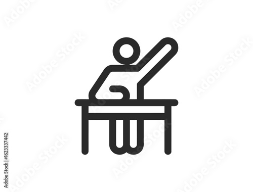 School & Education Linear Icon Set – Back to School, Classroom, Students, and Online Learning Web & App Icons