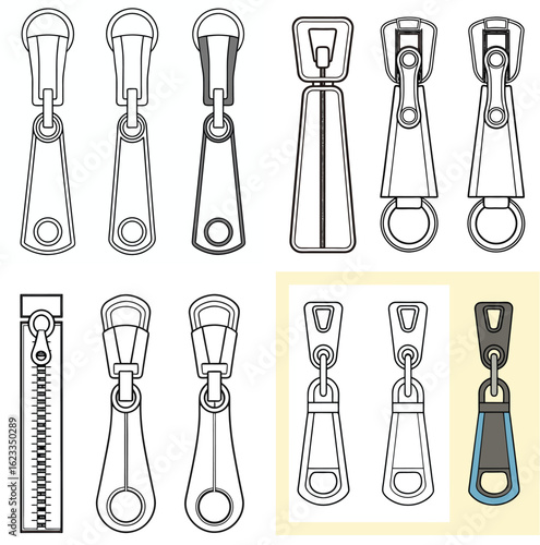 Cloth necessary key icon set 