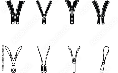 Cloth necessary key icon set 