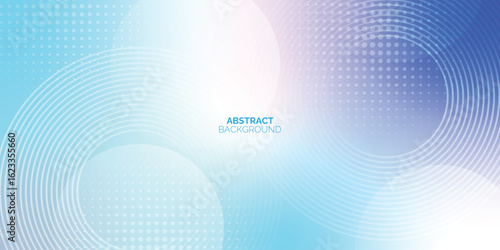 Abstract blue light and shade creative background. Modern white circle lines pattern. Futuristic technology concept. Suit for cover, poster, banner, brochure, header, website