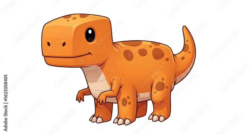 Fototapeta premium Isolated Cartoon Dinosaur