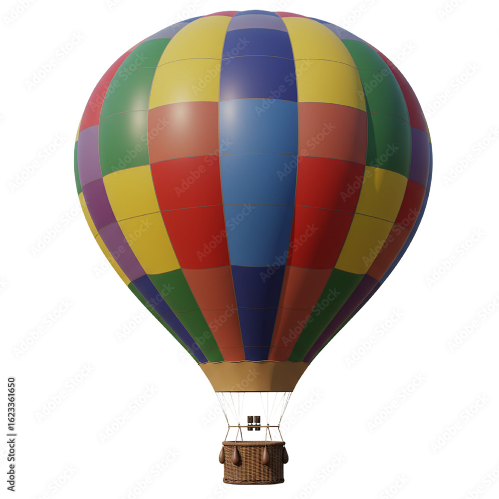 Naklejka premium hot air ballon isolated on white background 