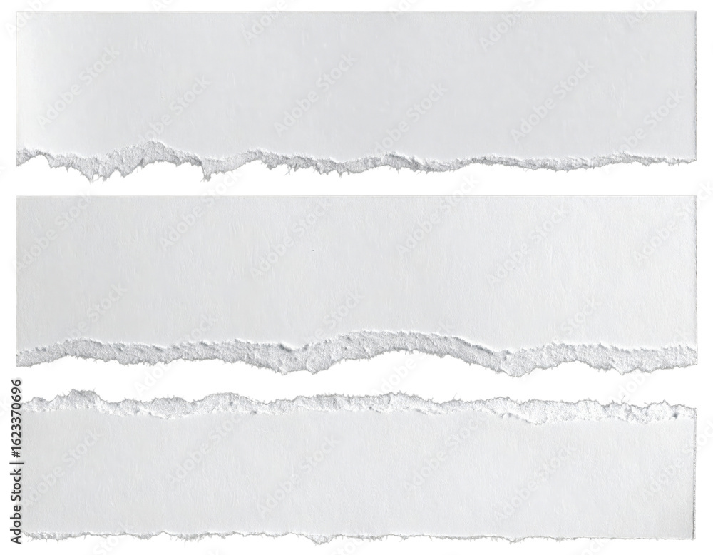Naklejka premium Torn paper strips background