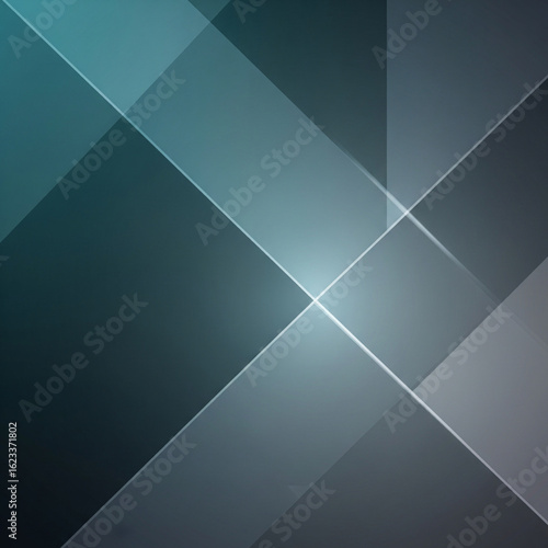 Geometric Abstract Pattern Illustration. Abstract Pattern of Intersecting Lines and Geometric Shapes in Blue and Grey Hues. Technology, Design, Background, Modern, Cyber, Texture.
