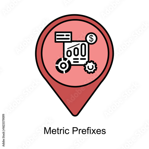 Metric Prefixes Icon. Vector Design