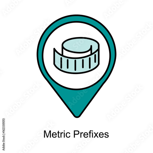 Metric Prefixes Icon. Vector Design