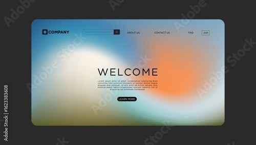 Welcome to a modern website design with vibrant colors and a minimalist interface for inspiration