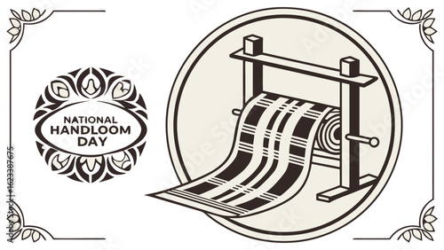 Vintage Film Reel Processing:  Graphic Design Element, Photo Lab Equipment Illustration, Black and White Photography, Retro Cinema