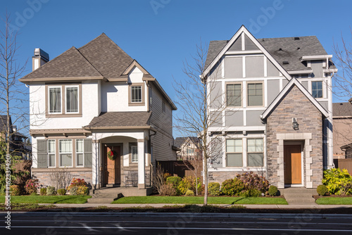 Houses in a neighborhood Wilsonville Oregon.