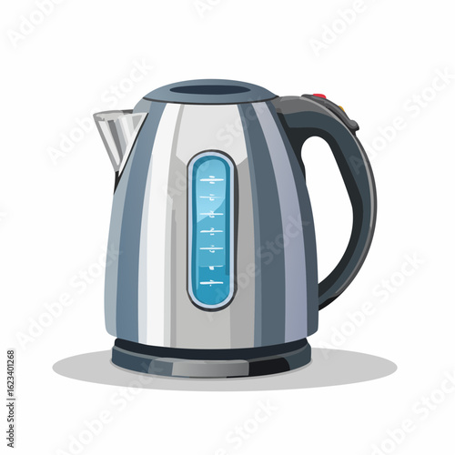 Electric kettle mid-boil
