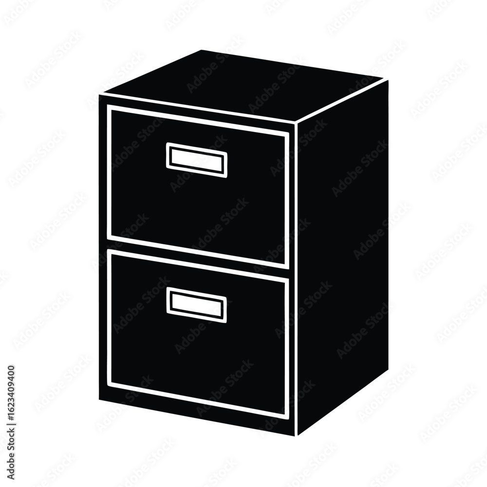 file cabinet on white background file cabinet on white background