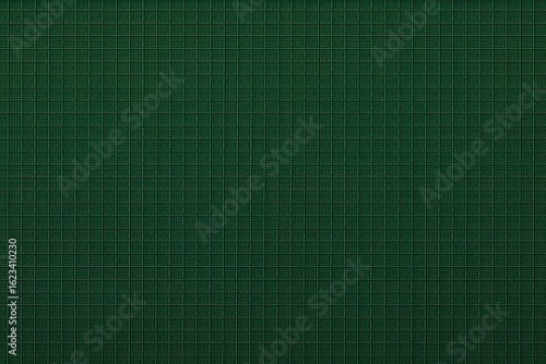 Tight Composition of Forest Green Ripstop Polyester with Smooth Surface and Abstract Grid