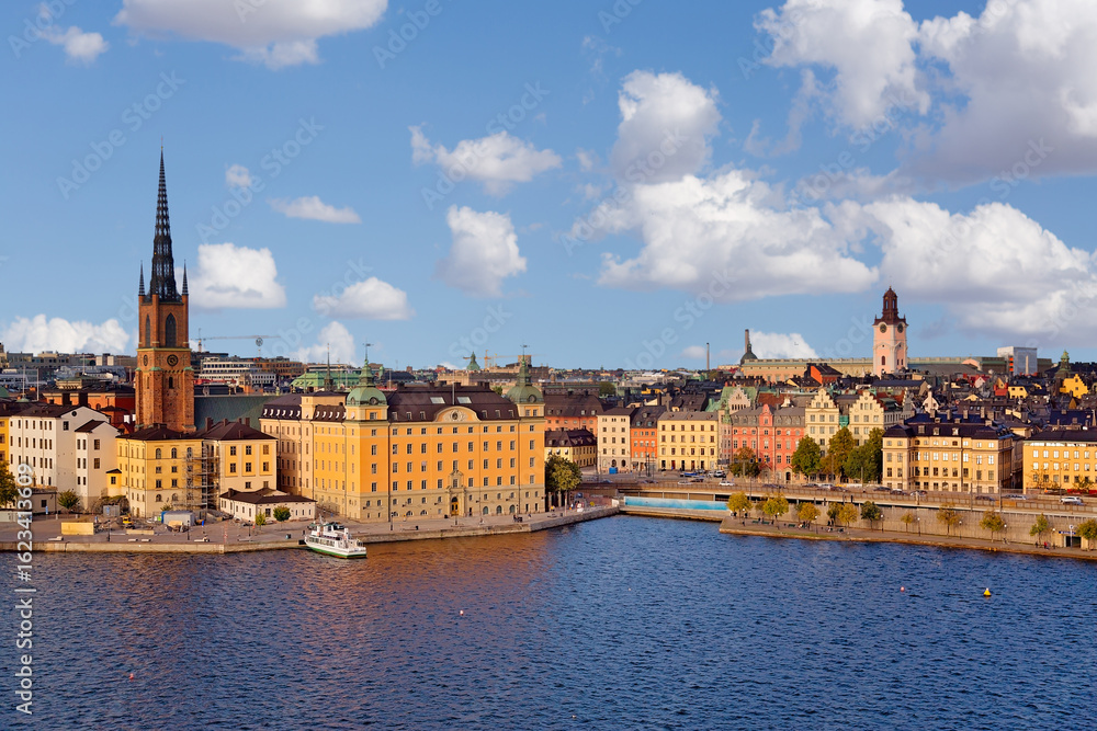 Fototapeta premium Panoramic view of Stockholm, capital of Sweden