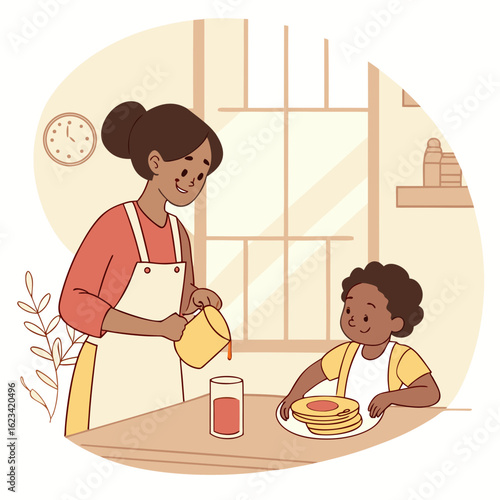 mother and daughter