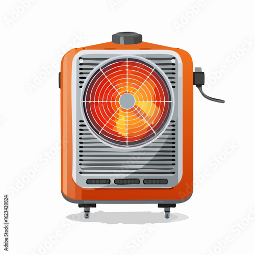 Portable heater with vents
