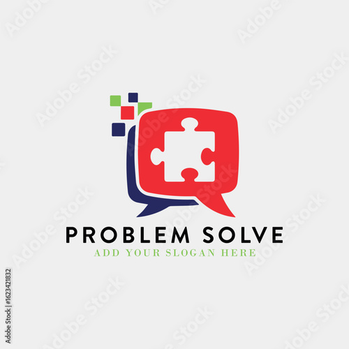 problem solver logo design vector