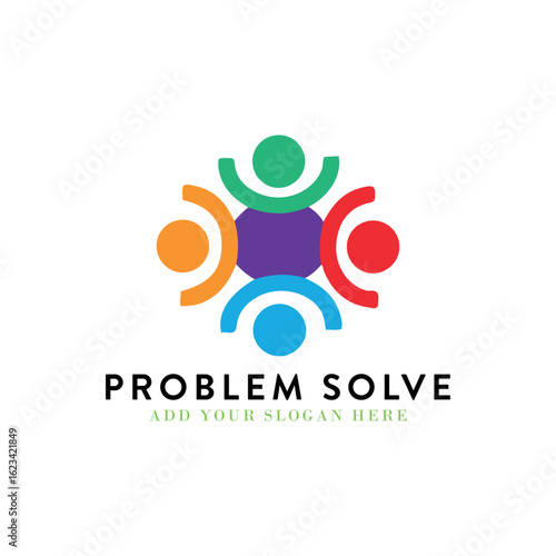 problem solver logo design vector