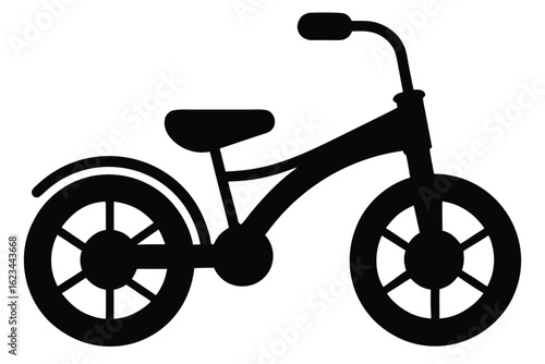 tricycle vector icon silhouette illustrations