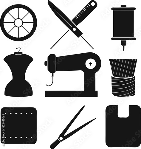 set of sewing tools