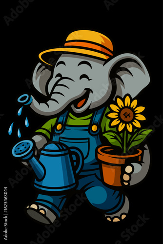 elephant gardener
