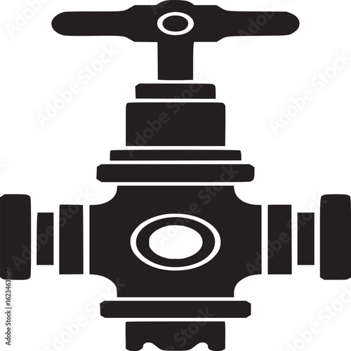Four-Way Valve Icon
